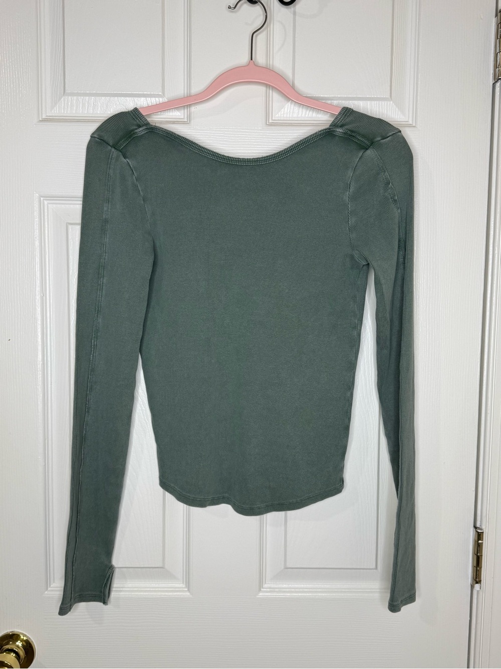NWOT Free People Movement Unapologetic Scoop Back Long Sleeve Top medium - Picture 2 of 6